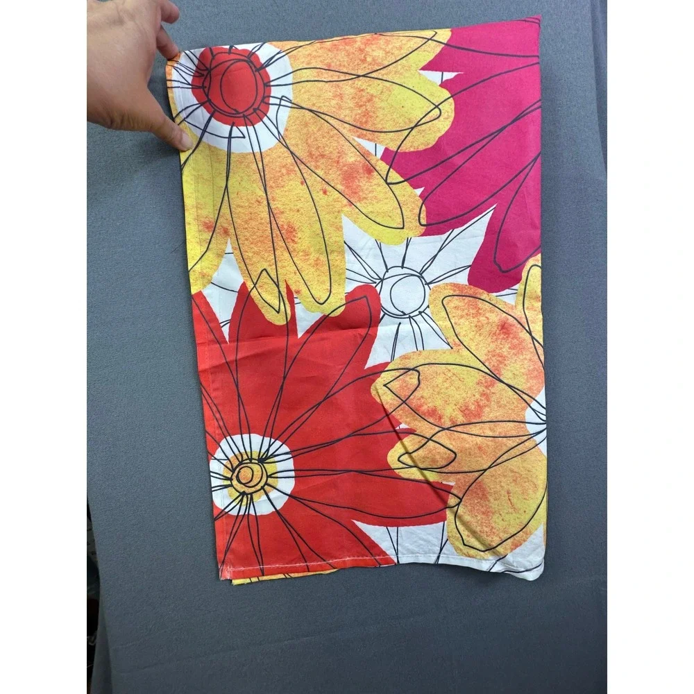 Evergreen Enterprises Floral‎ Welcome Garden Flag Large Pink Green Orange 28x40